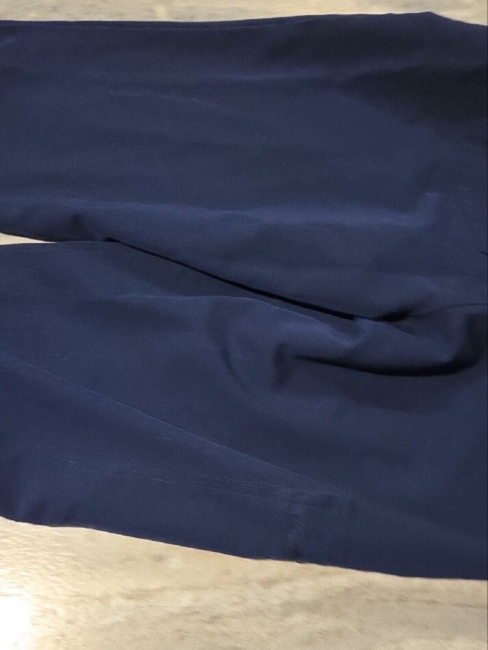 Navy Drawstring Scrub Pants - Picture 10 of 11